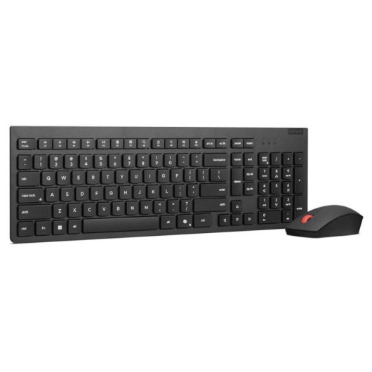 Clavier Lenovo 4X31R64473 complet sans fil avec souris italien noir