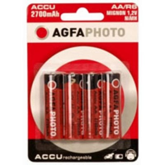 Pilha recarregável AGFAPHOTO NiMh Mignon 2700 mAh 4 unidades