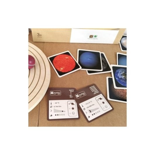 Puzzle 3D ANDREU TOYS Sistema Solar Madera 12 piezas 3 años