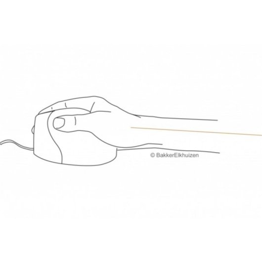 Ratón BAKKERELKHUIZEN Evoluent4 Kabel 2600 DPI Schwarz Grau Silber 6 Tasten