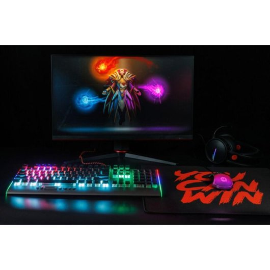 Ratón CANYON Braver GM-728 Gaming Cabo 12800 DPI RGB Preto Transparente