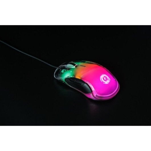 Ratón CANYON Braver GM-728 Gaming Cabo 12800 DPI RGB Preto Transparente