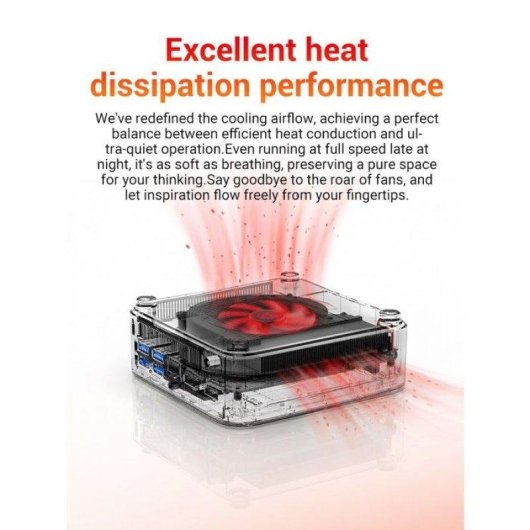 Mini PC FIREBAT Ryzen 5 7430U/16GB/512GB SSD/Radeon Graphics/Windows 11 Pro