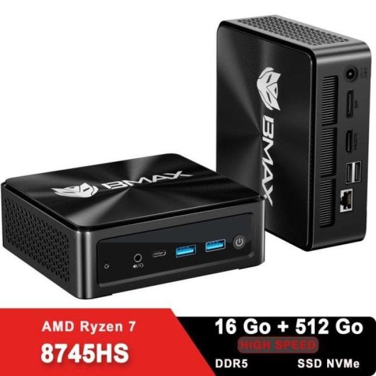Mini PC BMAX B8A Pro AMD Ryzen 7 8745HS 16GB 512GB SSD Radeon 780M Windows 11