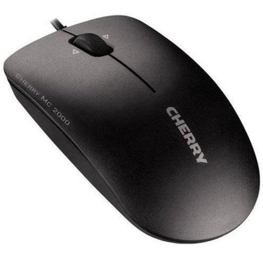 Ratón Infrarrojo - Cherry Mc 2000 - Con Rueda De Desplazamiento Multidireccional - Negro