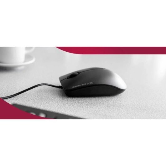Ratón Infrarrojo - Cherry Mc 2000 - Con Rueda De Desplazamiento Multidireccional - Negro