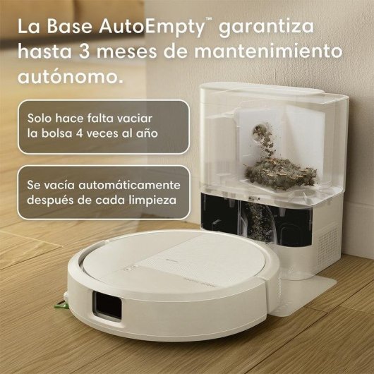Robot Aspirador y Fregasuelos iRobot 115 Combo + Autovaciado  + Pack de 3 Bolsas