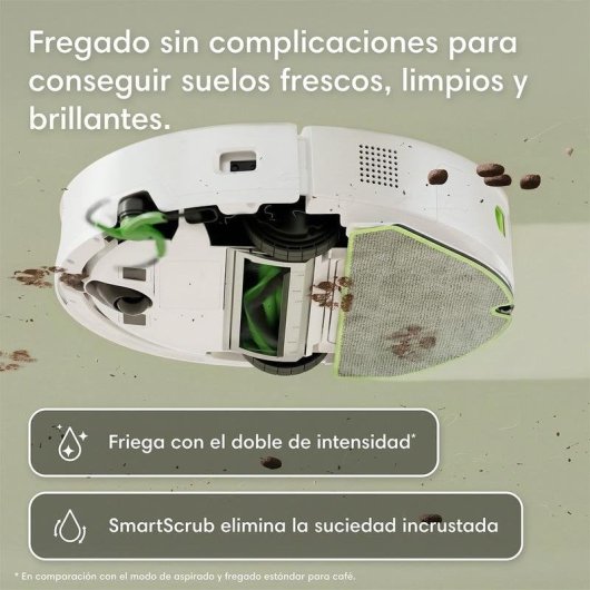 Robot Aspirador y Fregasuelos iRobot 115 Combo + Autovaciado  + Pack de 3 Bolsas
