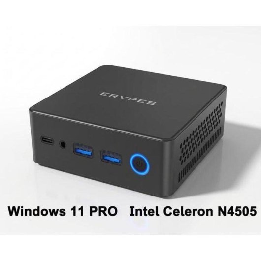 Mini PC ERVPES E1 Pro Intel Celeron N4505/8GB/256GB SSD/Intel UHD Windows 11