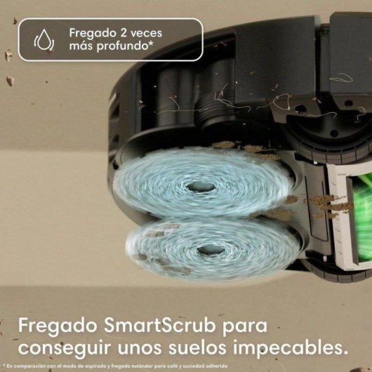 Robot Aspirador y Fregasuelos iRobot Roomba Plus 515 Combo con Autovaciado Navegación LiDAR 22.000 Pa + Pack de 3 Bolsa