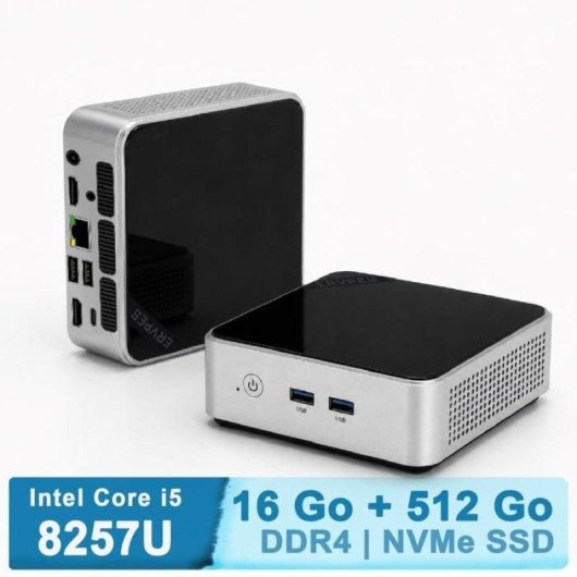 Mini PC ERVPES M1 Intel Core i5-8257U 16GB 512GB SSD Iris Plus 645 Windows 11