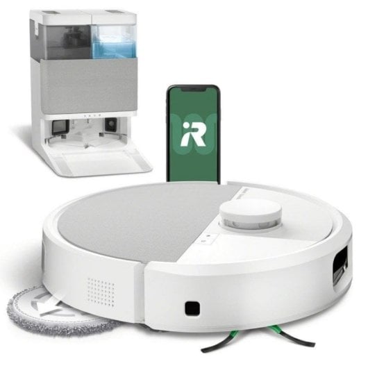 iRobot Roomba Plus 505 Combo Robot Aspirador con Base AutoWash + Pack 3 Bolsas