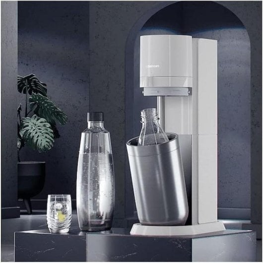 Carbonator SodaStream DUO RVS Wit 1L Fles 60L Capaciteit