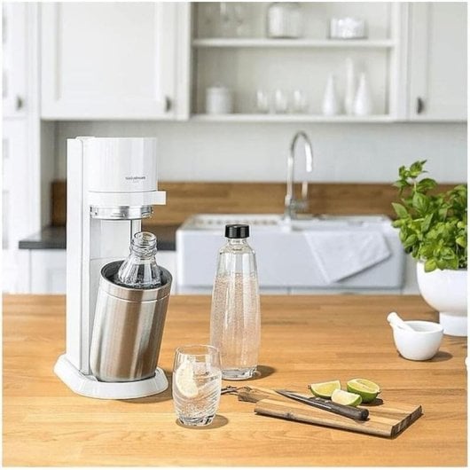 Carbonator SodaStream DUO RVS Wit 1L Fles 60L Capaciteit