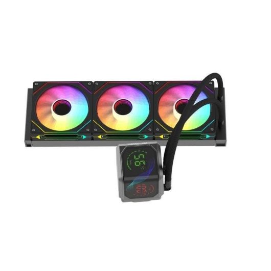 Refrigeración Líquida ProGaming IceView360 360mm 3 Ventiladores ARGB Pantalla LCD