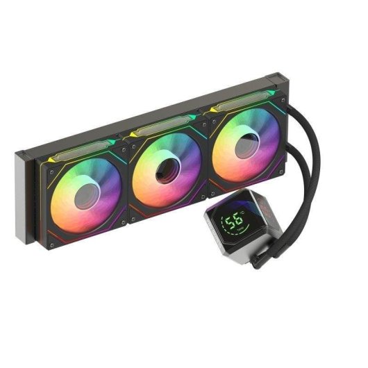 Refrigeración Líquida ProGaming IceView360 360mm 3 Ventiladores ARGB Pantalla LCD