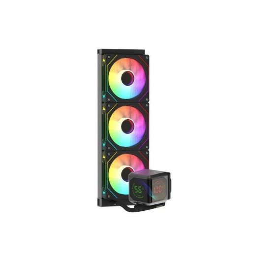 Refrigeración Líquida ProGaming IceView360 360mm 3 Ventiladores ARGB Pantalla LCD