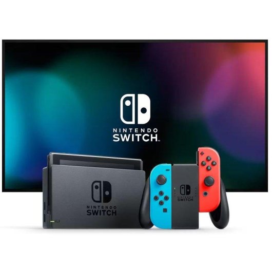 Nintendo Switch Portátil Procesador Nvidia Tegra 32GB Azul Neón Rojo Neón + Mario Kart 8 Deluxe