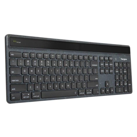 Teclado TARGUS EcoSmart sem fios Bluetooth 5.0 QWERTZ alemão LED solar
