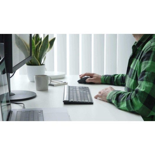 Teclado TARGUS EcoSmart sem fios Bluetooth 5.0 QWERTZ alemão LED solar