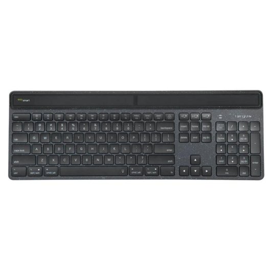 Teclado TARGUS EcoSmart sem fios Bluetooth 5.0 QWERTZ alemão LED solar