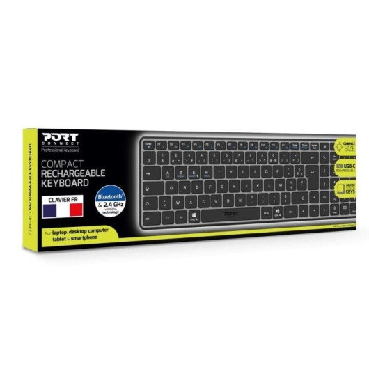 Clavier Port Designs 911002FR sans fil et filaire AZERTY français