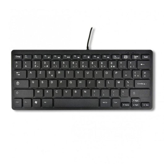 Clavier MCL ACK-600U/N Mini filaire USB AZERTY français noir