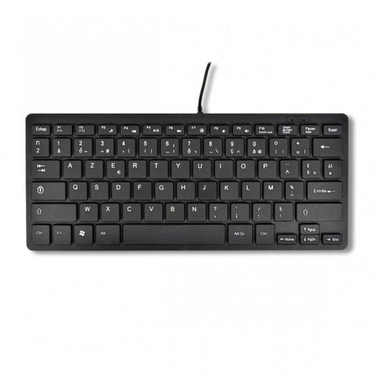 Clavier MCL ACK-600U/N Mini filaire USB AZERTY français noir