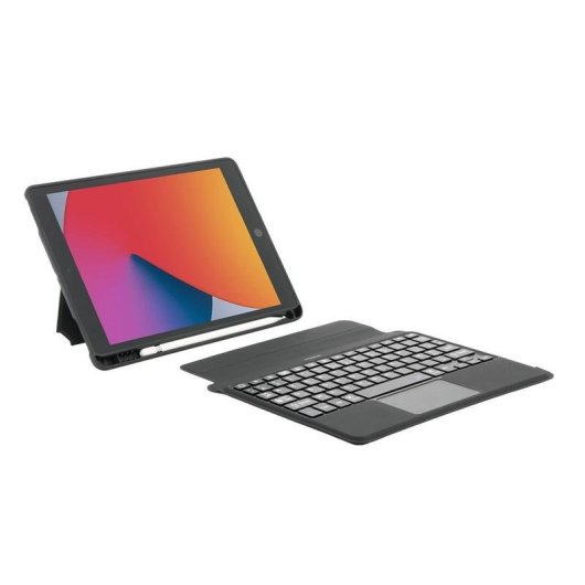 Tastiera Mobilis 029029 Folio Bluetooth AZERTY Francese nero staccabile