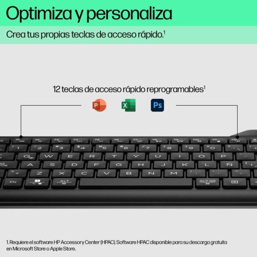 Tastatur HP 460 kabellos Bluetooth 5.3 kompakt mit Ziffernblock QWERTY Englisch