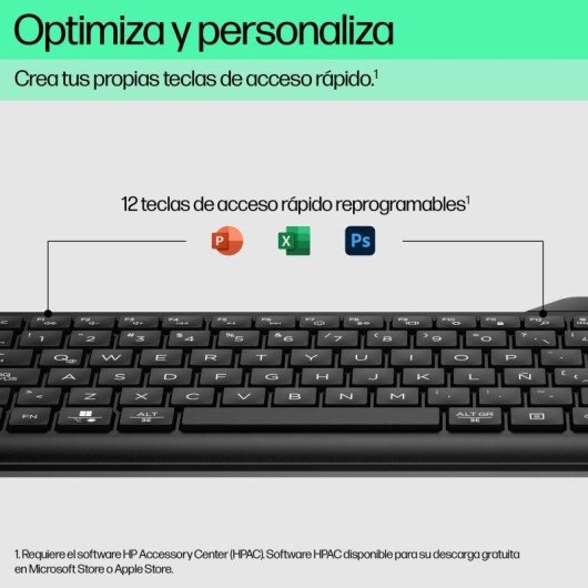 Tastatur HP 460 kabellos Bluetooth 5.3 kompakt mit Ziffernblock QWERTY Englisch