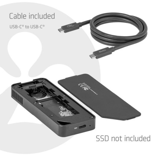 Caja PC Club 3D CAC-2510 M.2 Plastica Nero con Ventilatore USB4