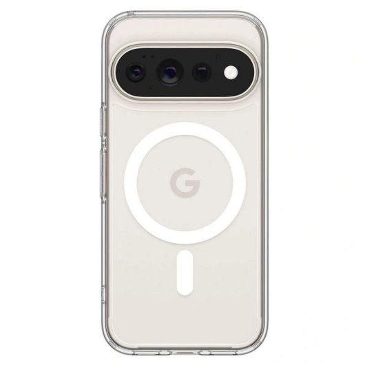 Funda para móvil Spigen Ultra Hybrid Mag TPU y policarbonato transparente blanca para Pixel 11 Pro