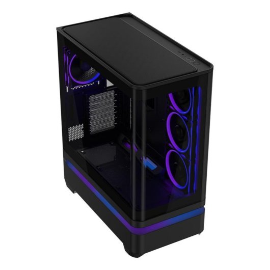 Caixa PC ASUS PRIME AP304 TG ARGB preta com 4 ventoinhas ARGB
