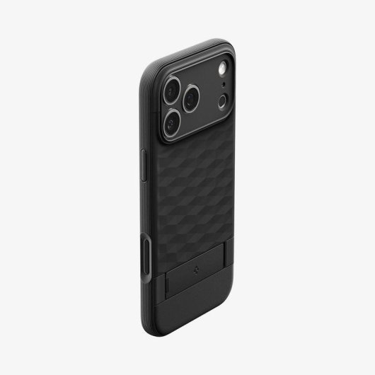 Funda para móvil Spigen Parallax S TPU Negra con MagSafe y soporte para iPhone 17 Pro