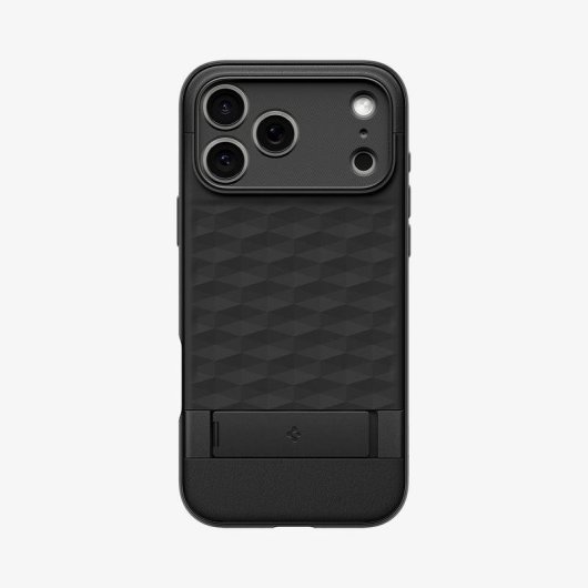 Funda para móvil Spigen Parallax S TPU Negra con MagSafe y soporte para iPhone 17 Pro