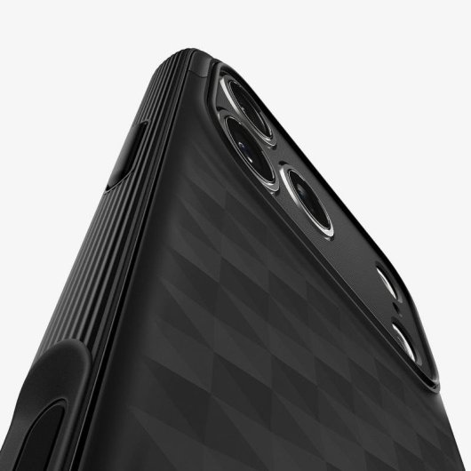 Funda para móvil Spigen Parallax S TPU Negra con MagSafe y soporte para iPhone 17 Pro