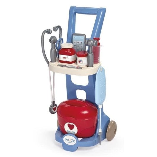 Carrito Médico Infantil Ecoiffier 1902 con Maletín y 12 Accesorios