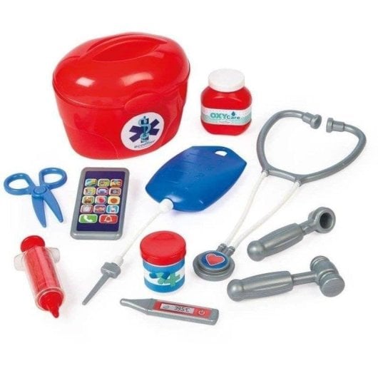 Carrito Médico Infantil Ecoiffier 1902 con Maletín y 12 Accesorios