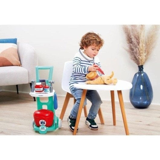 Carrito Médico Infantil Ecoiffier 1902 con Maletín y 12 Accesorios