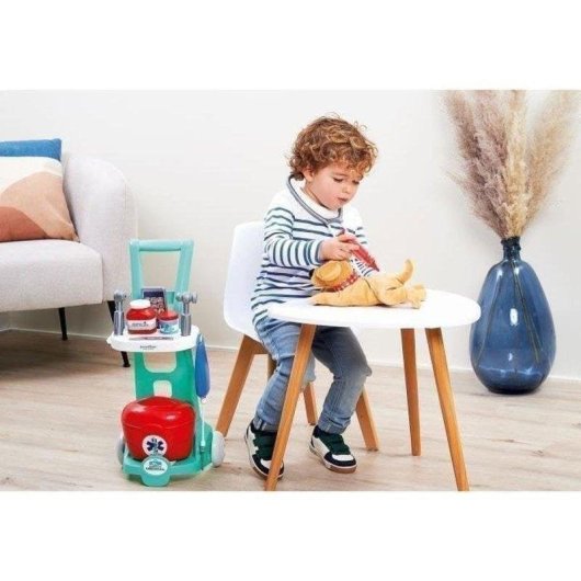 Kinderarts Speelwagen Ecoiffier 1902 12 accessoires