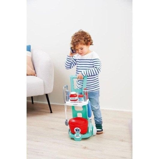 Carrito Médico Infantil Ecoiffier 1902 con Maletín y 12 Accesorios