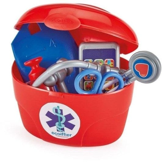 Carrito Médico Infantil Ecoiffier 1902 con Maletín y 12 Accesorios