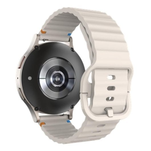 Armband Just in Case Garmin Venu 3/4 45mm Silikon Ivory 22 mm