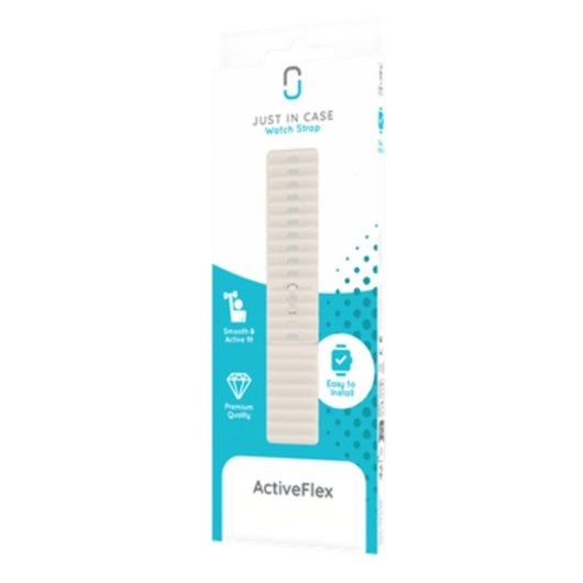 Armband Just in Case Garmin Venu 3/4 45mm Silikon Ivory 22 mm