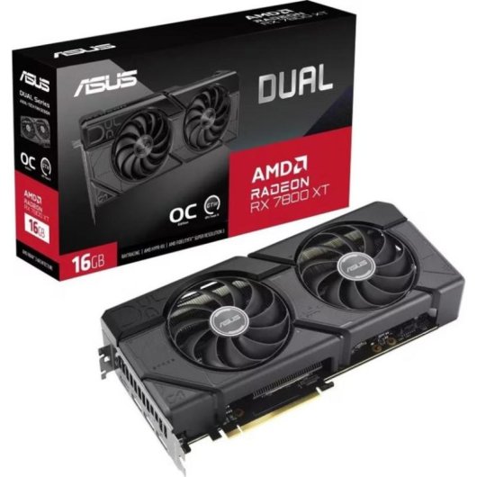 Carte Graphique ASUS Radeon RX 7800 XT Dual 16GB GDDR6