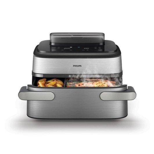 Airfryer Philips NA555/00 9,5 L 2750 W Deelbare Mand met Stoom