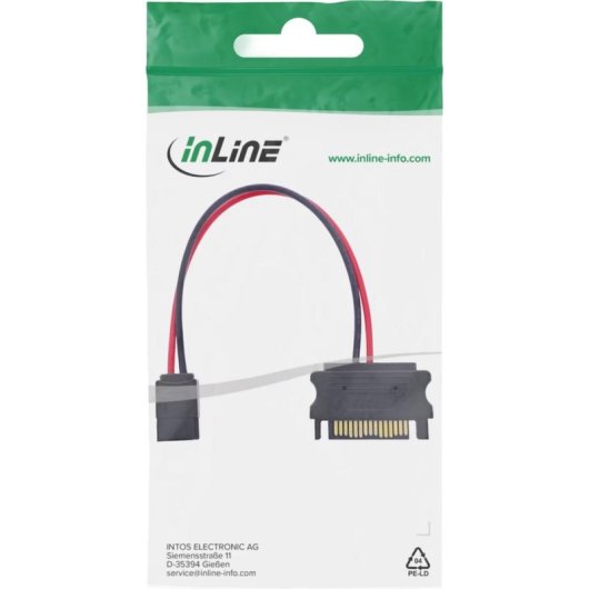 Adaptateur d'alimentation SATA InLine SlimSATA 15 cm