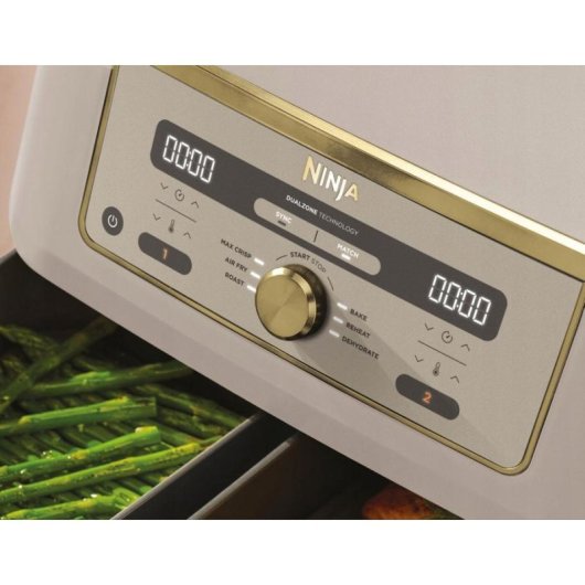 Friteuse sans Huile Ninja DZ400EUSTGD Double Panier 9,5L 2470W Revêtement Céramique