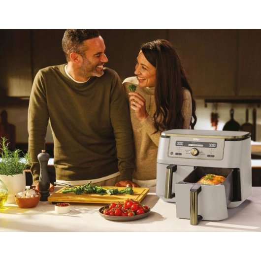 Friteuse sans Huile Ninja DZ400EUSTGD Double Panier 9,5L 2470W Revêtement Céramique